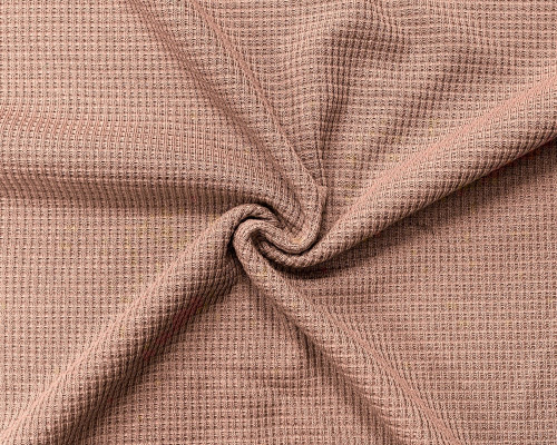 Waffle knitted fabric Ash pink