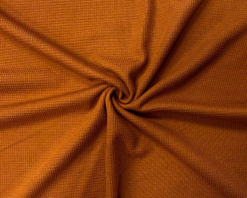 Waffle knitted fabric Caramel