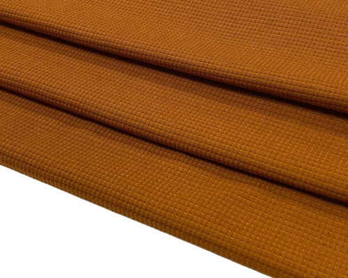 Waffle knitted fabric Caramel