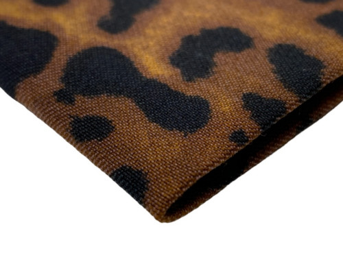 Fabric Bengal leopard writing