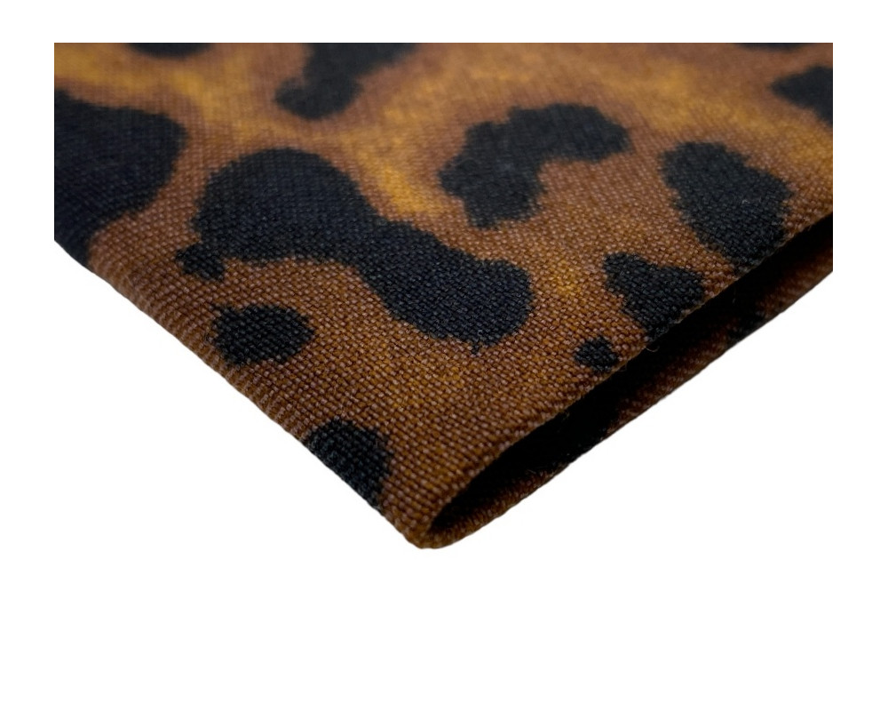 Fabric Bengal leopard writing