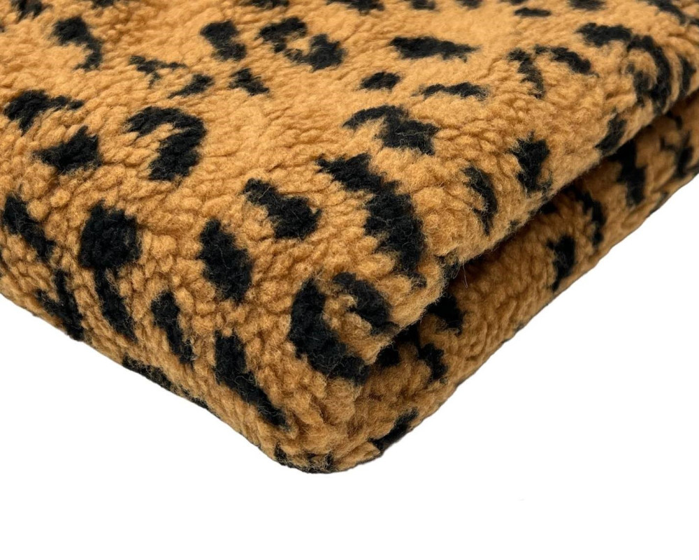 Teddy audinys Leopardo raštai 380gr/kv.m. - 1