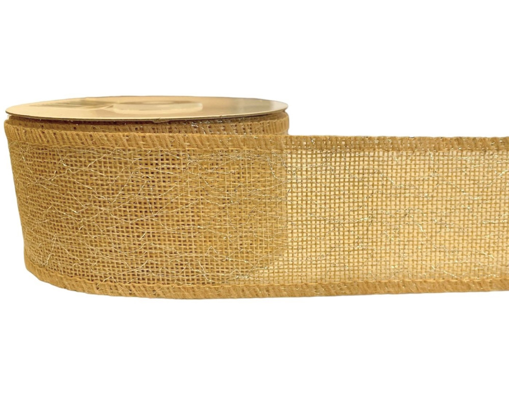 50mm glossy jute tape in two colors