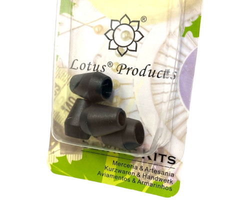 Plastikiniai galiukai mazgui paslėpti Lotus | 4vnt | Juodi - 1