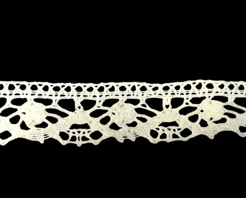 Linen lace 30mm | White