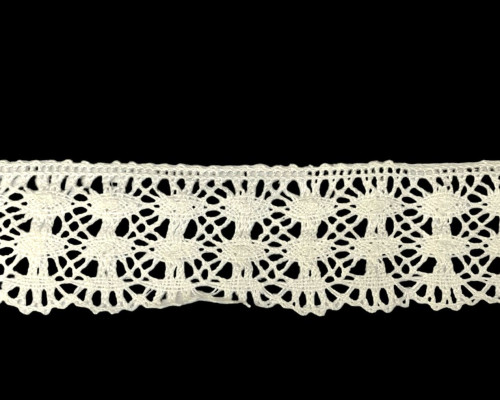 Linen lace 42mm | White