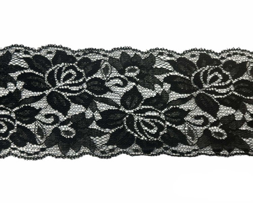 Elastic lace 90mm | Black