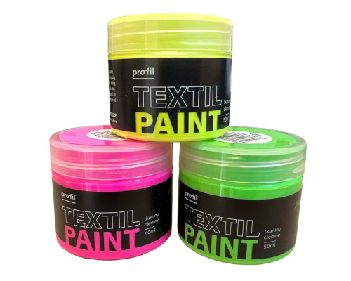 Audinių dažai Textil paint | UV |švytintys neoniniai - 1