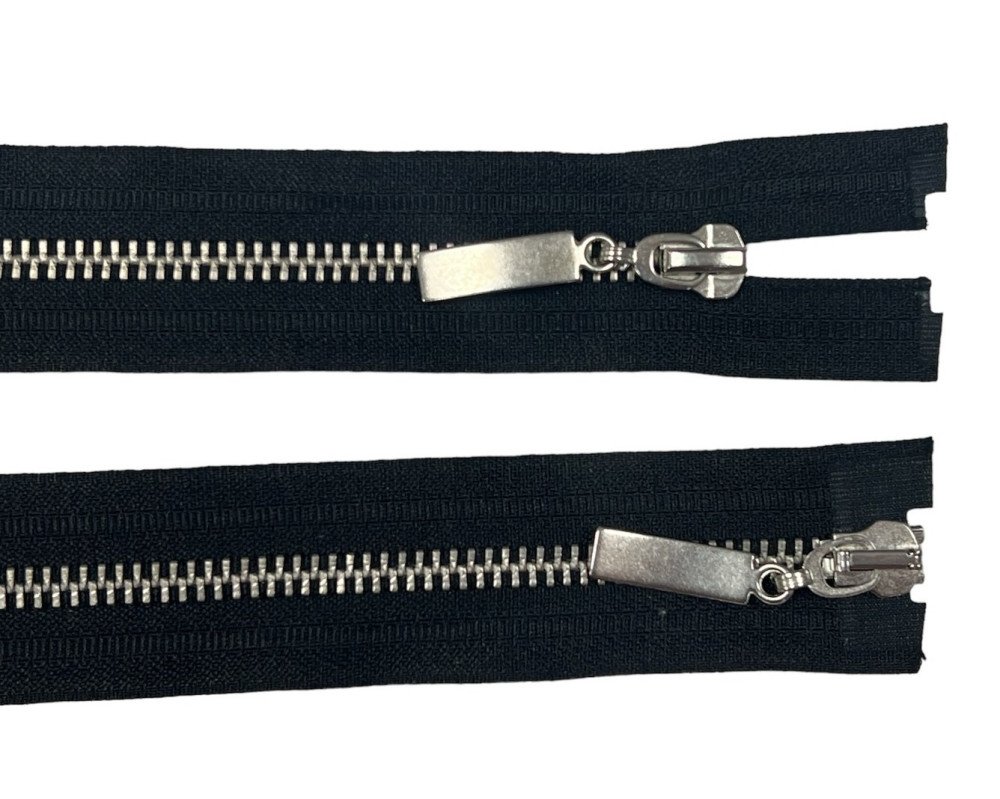 Abugalis, metalinis užtrauktukas 65cm Juodas - 1