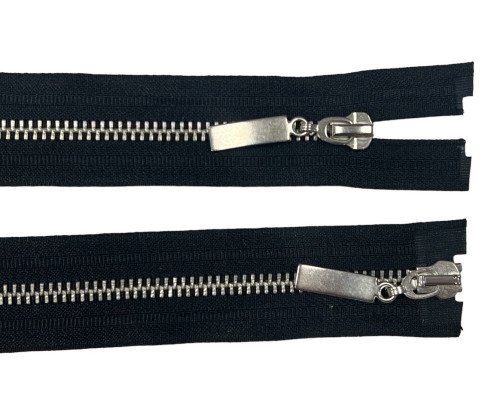 Abugalis, metalinis užtrauktukas 65cm Juodas - 1