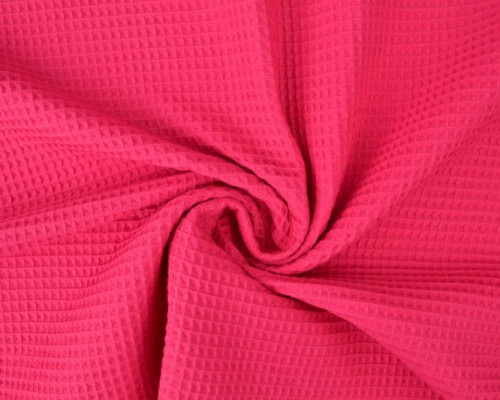 Waffle fabric Fuchsia