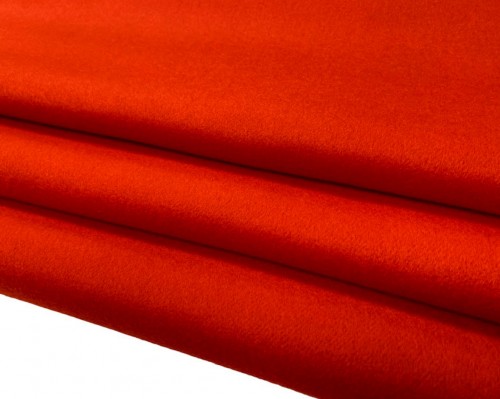 Blue wool fabric Orange - 1