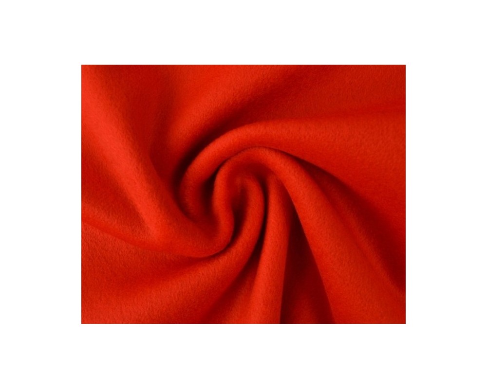 Blue wool fabric Orange - 1