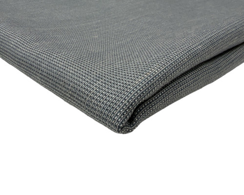 Wool fabric with linen Blue grey - 1