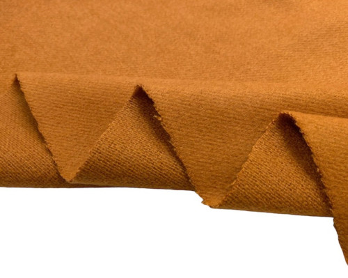 Blue wool fabric Caramel - 1