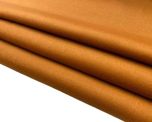 Blue wool fabric Caramel - 1