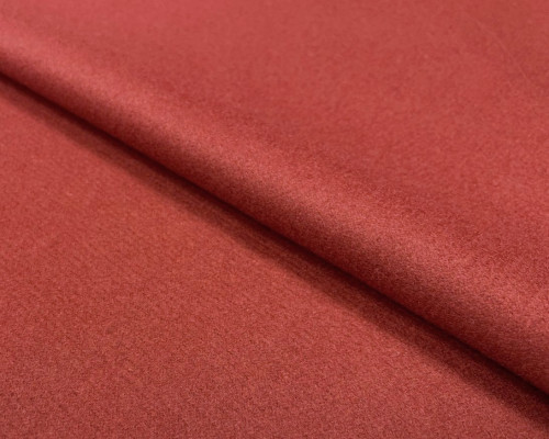 Blue wool fabric Red with a grey tint - 1