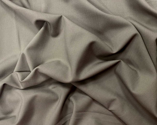 Wool fabric with elastane Grey with brown tint