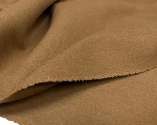 Blue wool fabric Camel 100% wool - 1