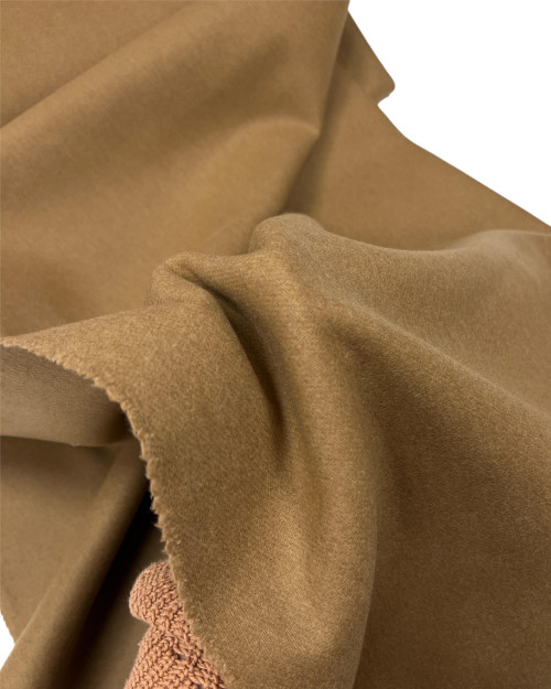 Blue wool fabric Camel 100% wool - 1