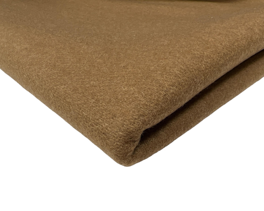 Blue wool fabric Camel 100% wool - 1