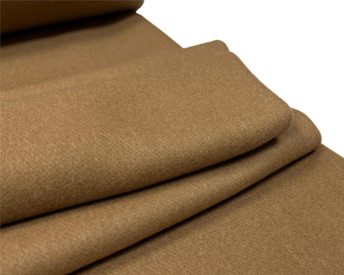 Blue wool fabric Camel 100% wool - 1