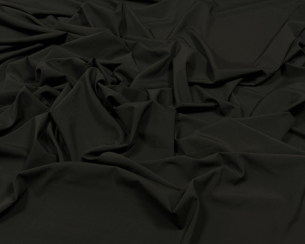 Flat fabric with elastane Katrina Black - 3