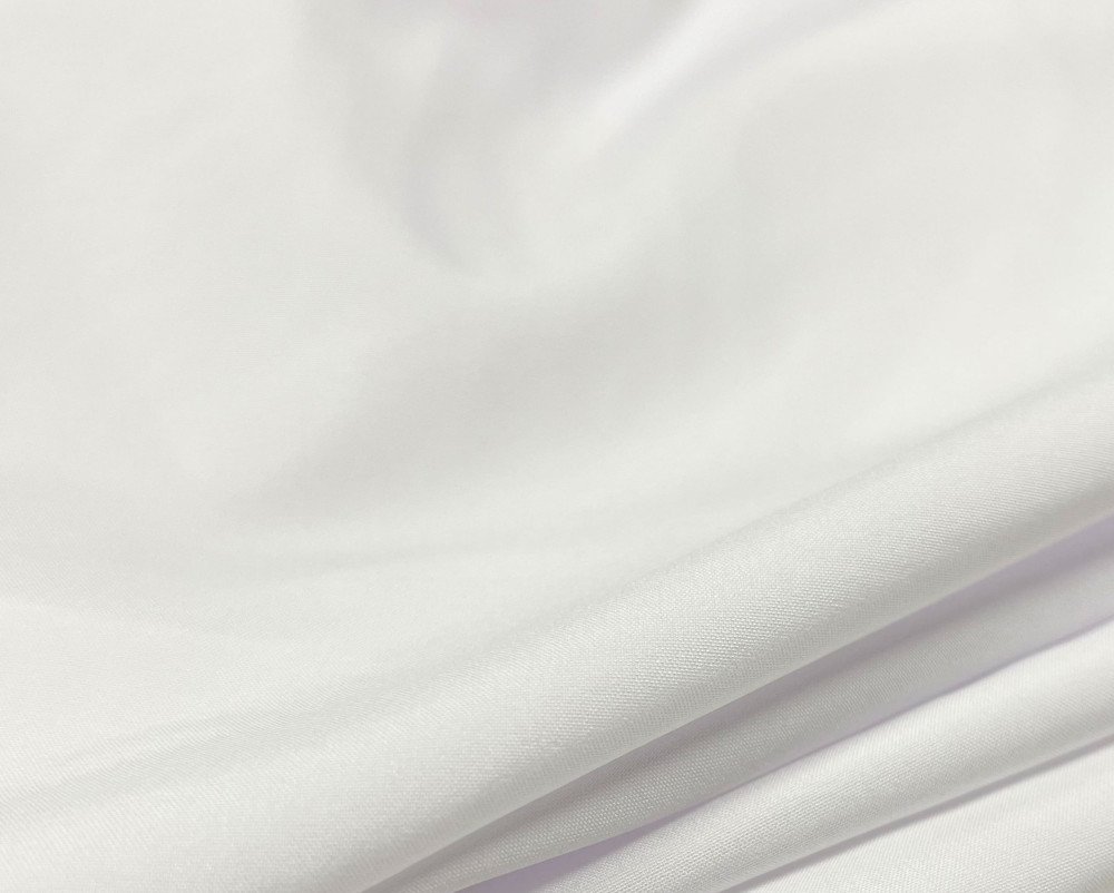 Flat fabric with elastane Katrina White - 1