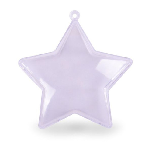 Clear star 2 parts 8cm