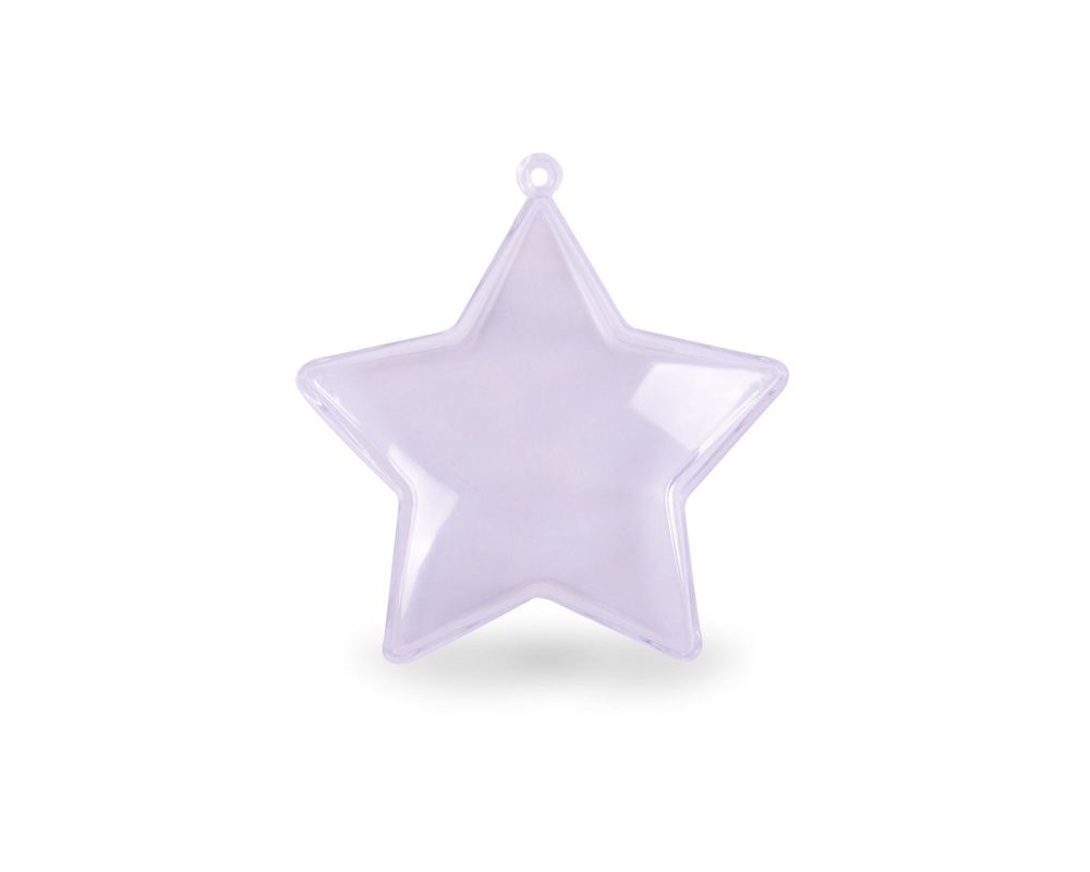 Clear star 2 parts 8cm