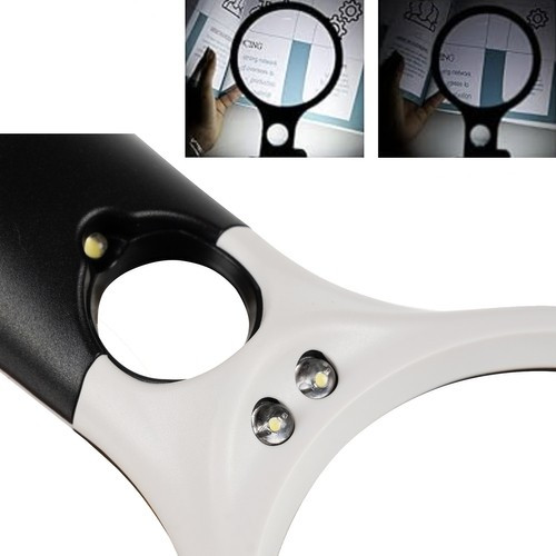 Magnifying glass - LED-lit hood - 3