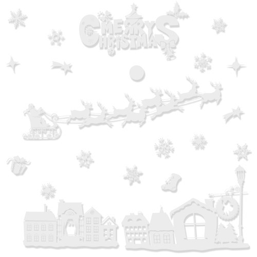 Christmas window decals - 1