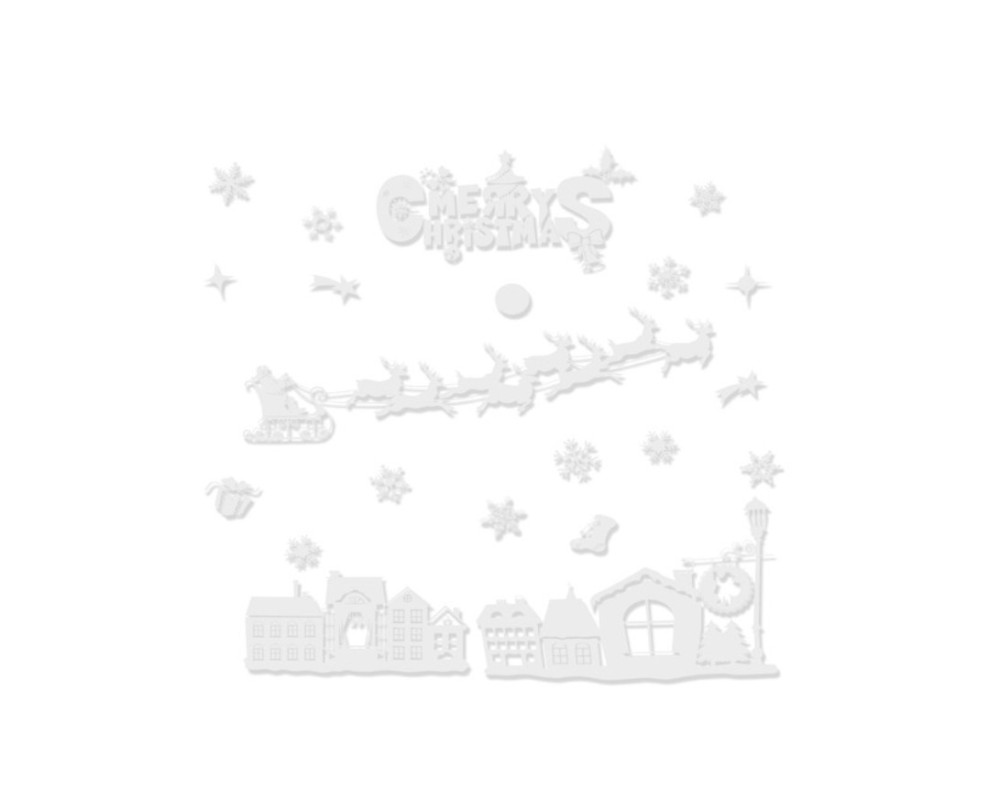 Christmas window decals - 1