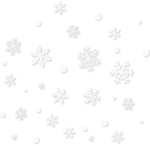 Kalėdiniai langų lipdukai Snaigės - 1