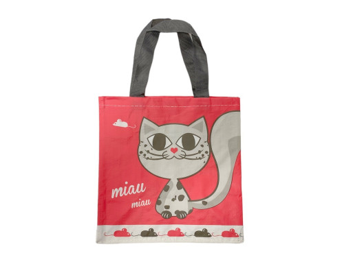 Organic shopping cart Pink cat - 1