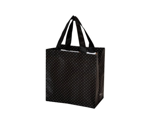 Green shopping cart Dots in black - 1