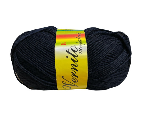 Hair of half wool Dark blue - 1