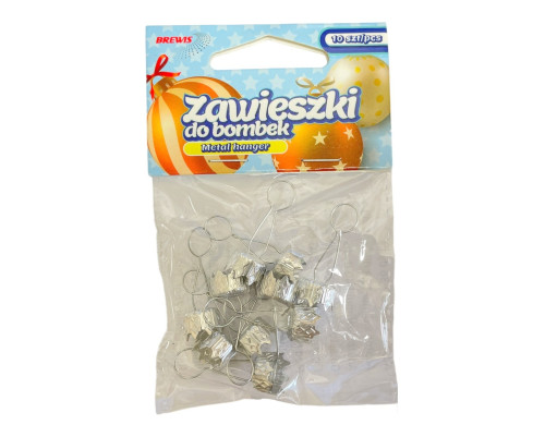 Pakabukai Kalėdiniams žaisliukams 12mm 10vnt - 2