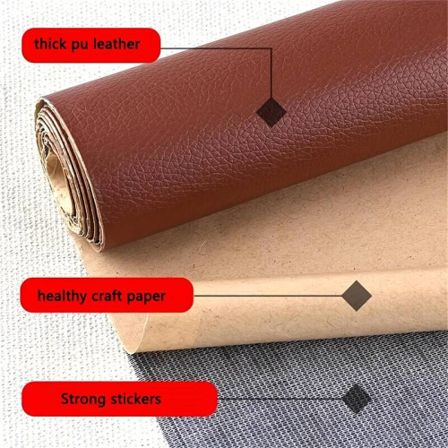 Adhesive leather