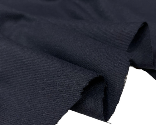 Wool cloth Dark blue - 1