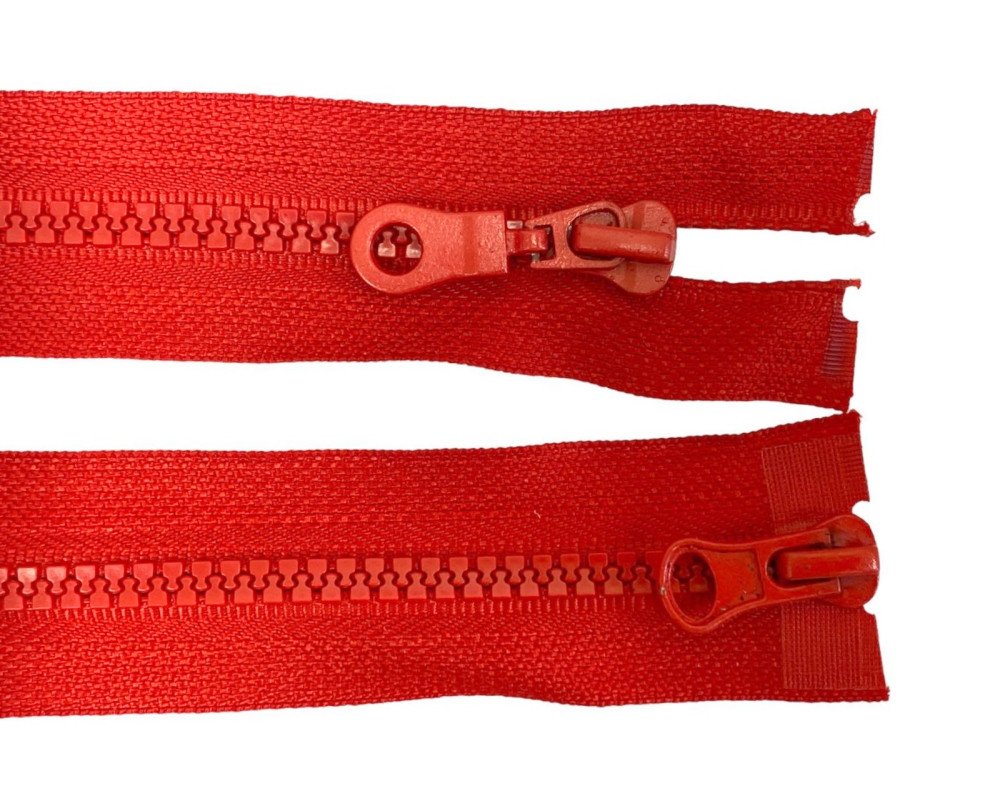 Abugalis, plastikinis užtrauktukas Nr.5 | 75cm Raudona - 1