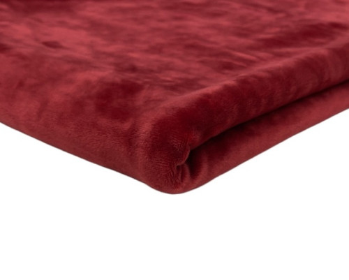 Soft velure dark red - 1