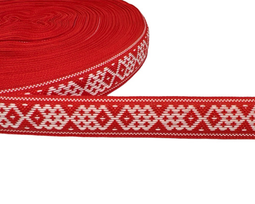 National ribbon 20mm Red