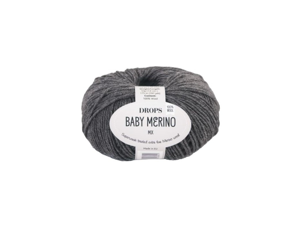 Drops baby merino 20 dark grey one