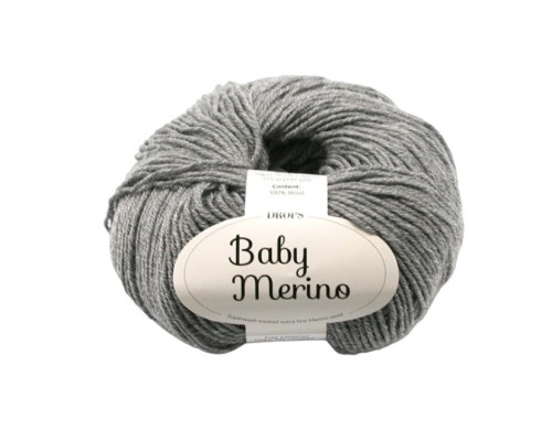 Drops baby merino 19 Pilka - 1