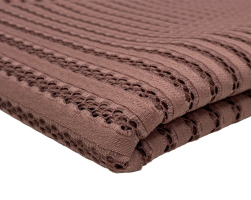 Net fabric Dark ash rose