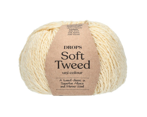 Drops Soft tweed 01 Ekru - 1