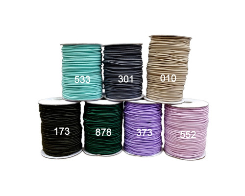 Round coloured rubber 2mm