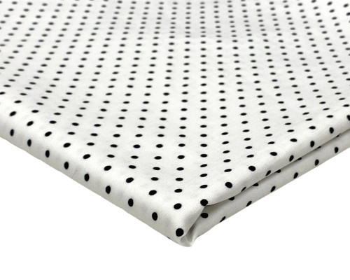 Fabric Bengalish Black dots on white - 2