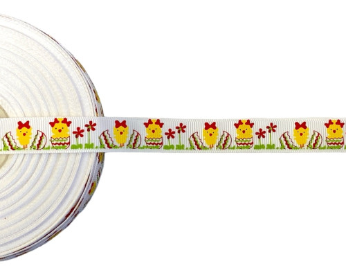 Decorative ribbon Easter wreaths 15 mm - 1